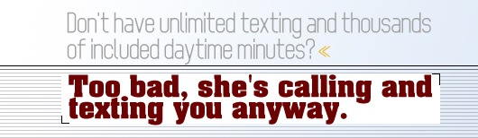 Girlfriend Broke Inset Article quote - Too bad shes calling and texting anyway