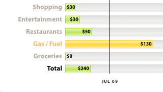 Mint budget screenshot