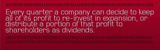 Finance 101 Inset Article Text - Every quarter a company can decide to reinvest its profit
