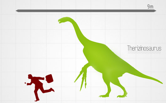 Therizinosaurus Original drawing by Scott Hartman