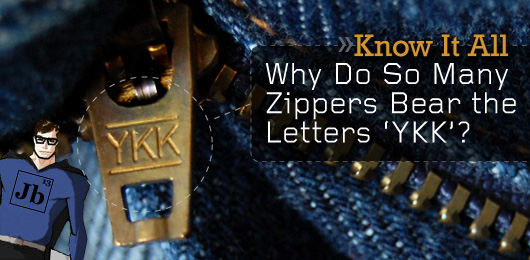 ykk zipper feature Why do zippers say ykk