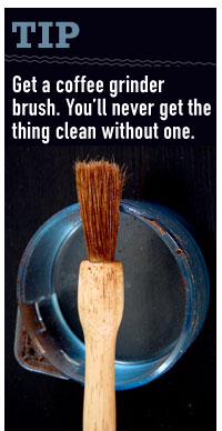 coffee grinder brush Tip get a coffee grinder brush
