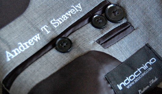 indochino Embroidered suit