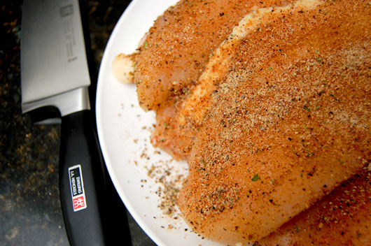 Dry Rub Chicken Chicken with dry rub