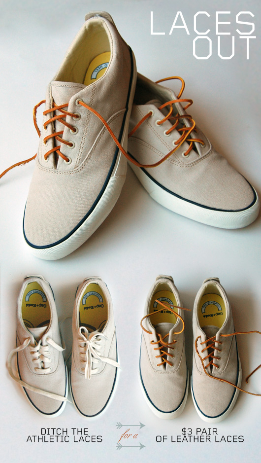 Laces Out: Cheap Leather Laces Rejuvenate Canvas Shoes