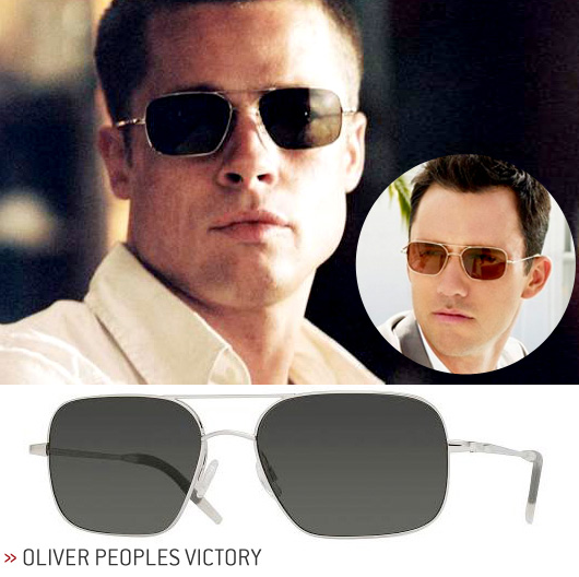 Oliver Peoples Victory 2 actors wearing Oliver Peoples sunglasses