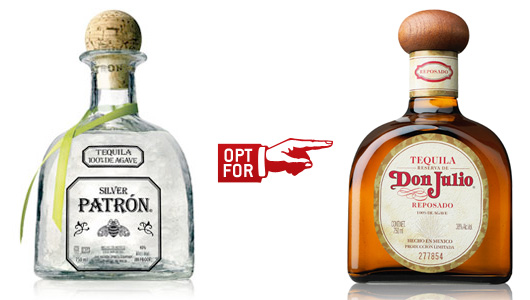 High end tequila patron vs don julio comparison