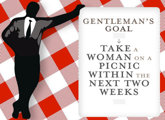 Gentleman’s Goal: Take a Woman on a Picnic Within the Next Two Weeks