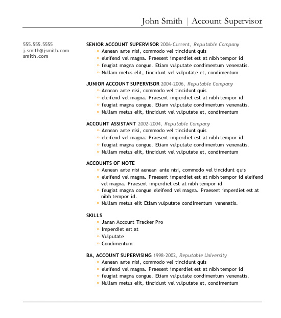 Resume Template 3 Free resume template Microsoft Word
