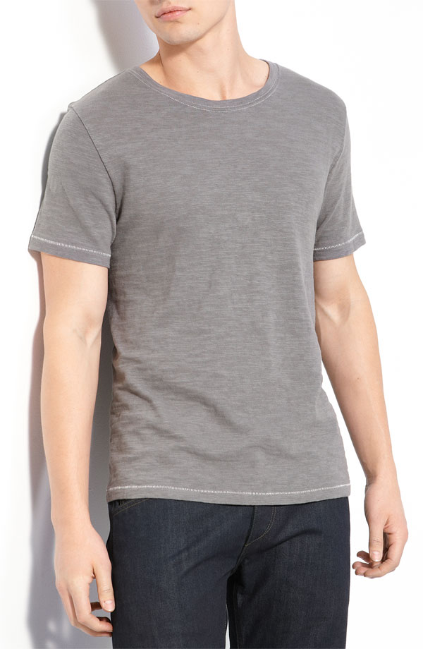 short sleeve tee grey cotton t shirt