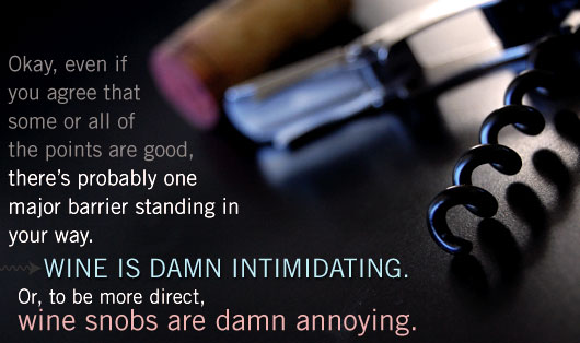 wine 3 Article quote - wine is intimidating