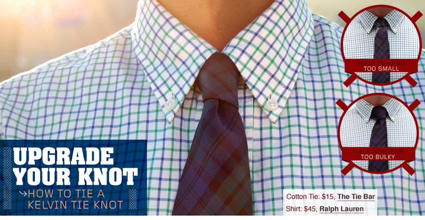 Upgrade your tie knot - how to tie a kelvin tie knot