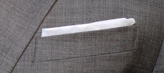 pocket square Close up of pocket square
