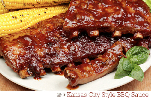kansas bbq A plate of food, with Ribs and Barbecue
