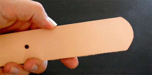 belt trim Leather belt blank