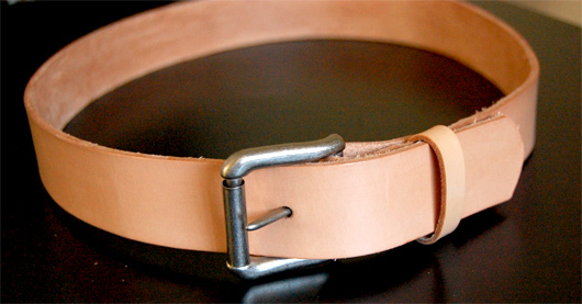 belt Natural leather belt with buckle
