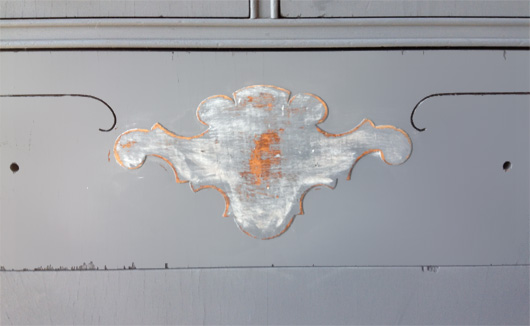ornament Distressed decoration on dresser