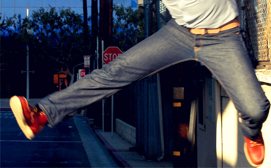 levi's 501 shrink to fit jeans jumping in Levi's 501 Shrink to Fit jeans