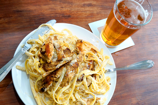 alfredo beer Beer with Fettuccine