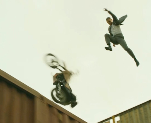 craig Daniel Craig jumping off motorcycle