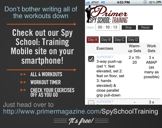 spy school training Primer training site ad