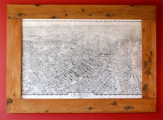 finished map frame Giant map and frame