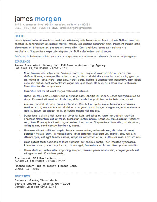 free resume template resume template for a lot of information