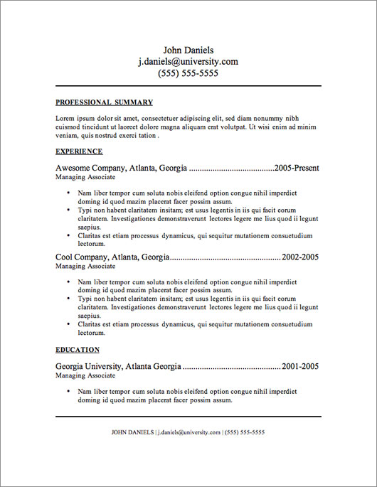 free resume template image of free resume template download