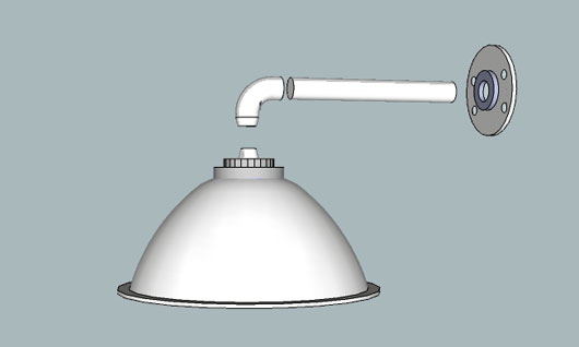 Diagram of light assembly