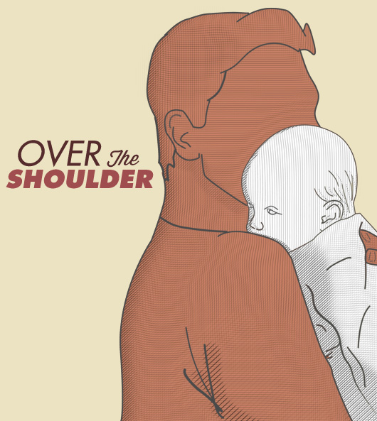 how to hold a baby over the shoulder