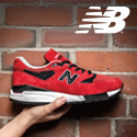 New Balance shoe and logo