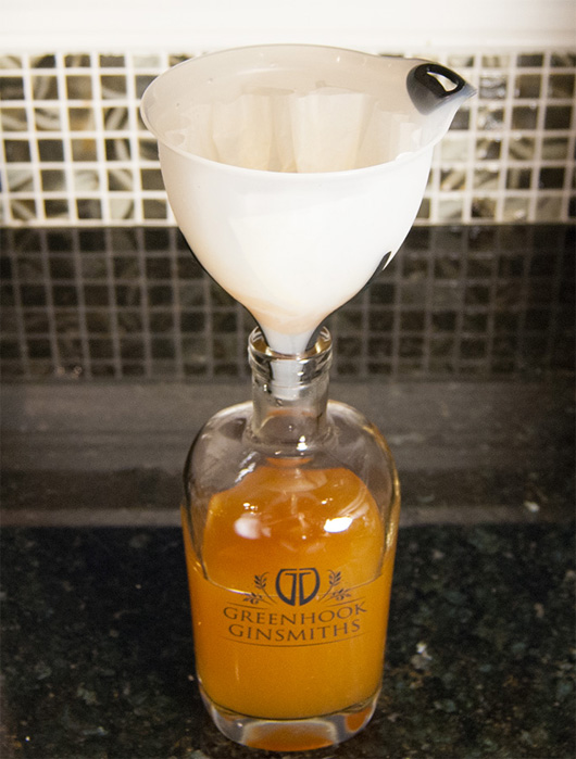 Filtering homemade bitters
