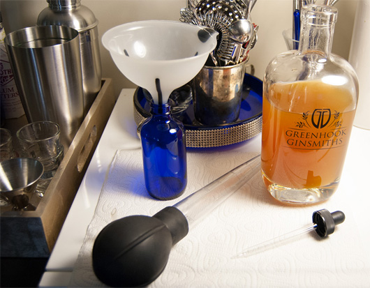 Bottling homemade bitters