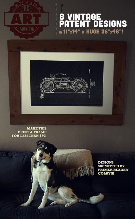 Free Art Download: 8 Vintage Patent Designs