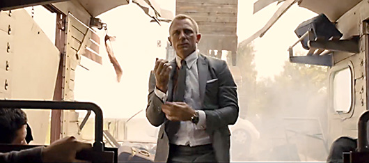 James Bond shooting his cuffs