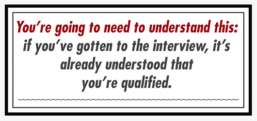 Article text inset - Its understood youre qualified