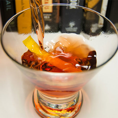 cabaret variant cocktail in a glass