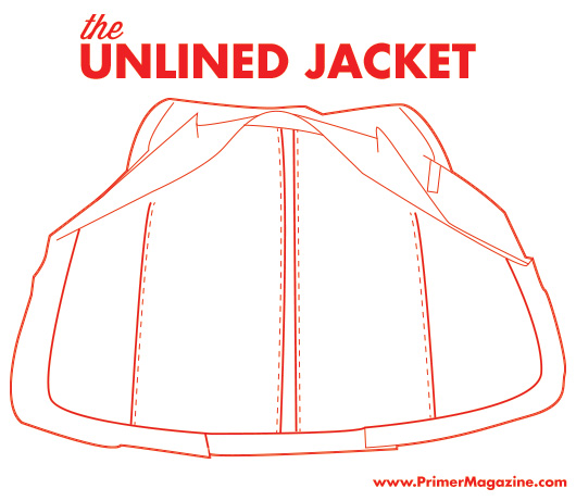 unlined suit jacket