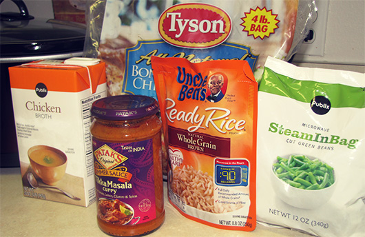 curry shredded chicken slow cooker recipe