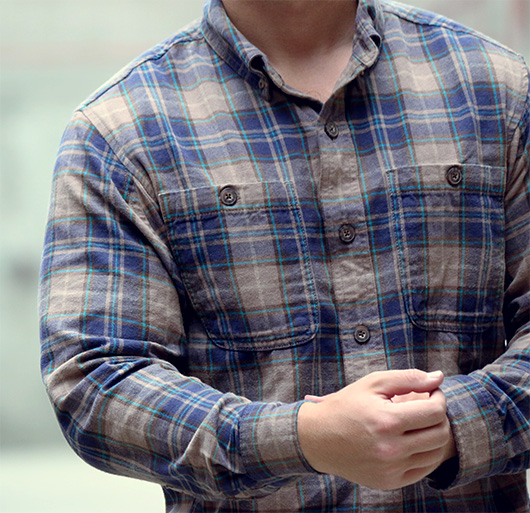 Trim fit flannel from Duluth Trading Co.
