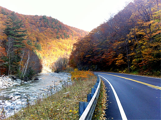 A view of a mountain road