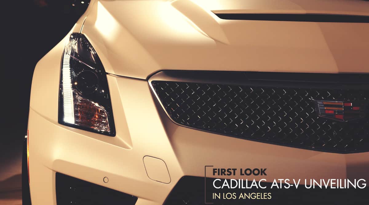 First Look: The Cadillac ATS-V Unveiling in Los Angeles
