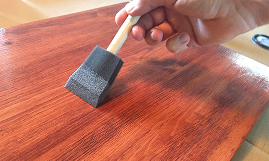 how to apply polyurethane ikea hack diy