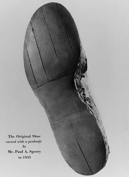 Bottom of original Sperry boat shoes