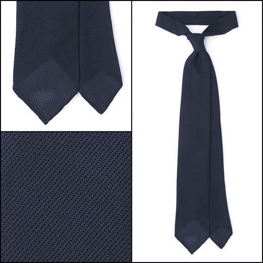 navy grenadine tie essential ties