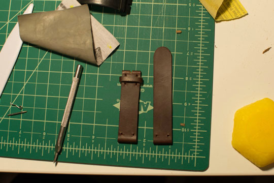 How to make a leather watch strap