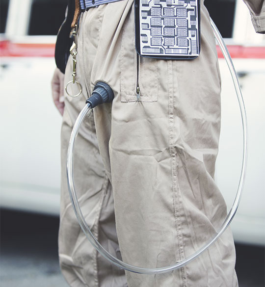 DIY Ghostbusters costume leg hose