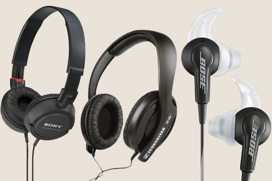 3 headphone options
