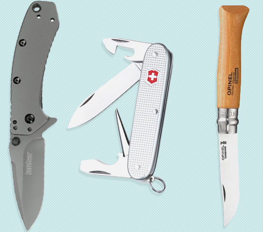 A collection of pocket knives