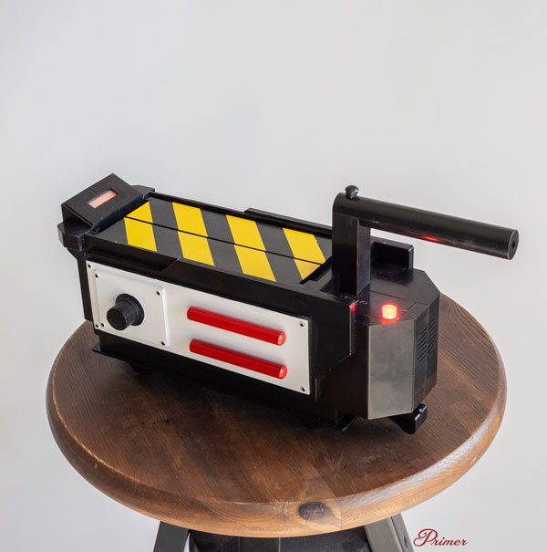 Ghostbuster ghost trap accessory for DIY Ghostbuster costume